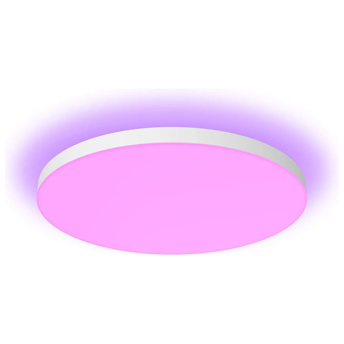 Philips 8720169277557 Hue White and Color ambiance Plafoniera Datura grande Lampada a soffitto intelligente LED Bluetooth Zigbee controlabile via app e voce con colori personalizzabili colore Bianco