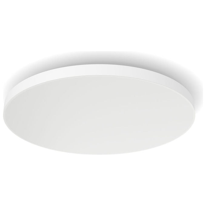 Philips 8720169277557 Hue White and Color ambiance Plafoniera Datura grande Lampada a soffitto intelligente LED Bluetooth Zigbee controlabile via app e voce con colori personalizzabili colore Bianco