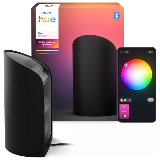 Philips 8720169339712 Hue Play Wall Washer LED 20 W 1035 lm RGB Zigbee colore Nero