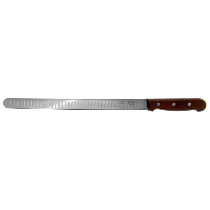 Victorinox 5.4120.30 Coltello da Salmone Lama Alveolata 30 cm colore Palissandro