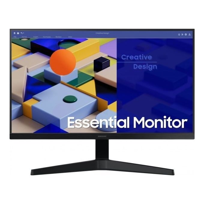 Samsung Monitor Led Serie S24C310 24 pollici Full HD 1920x1080 IPS 75Hz 5ms con FreeSync D-Sub HDMI Eye Saver Mode e Flicker Free