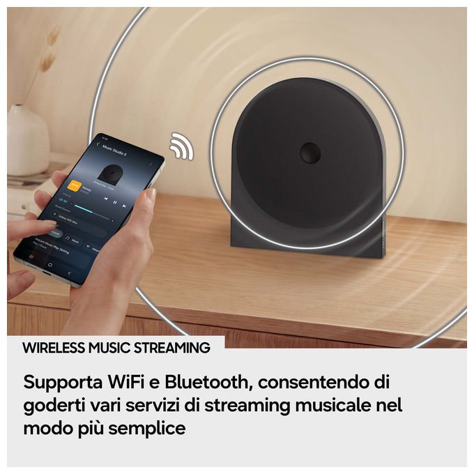 Samsung LS50HXC Music Studio 5 Altoparlante Wireless 2.0 Ch 70 W Dolby Atmos Multiroom SmartThings colore Nero