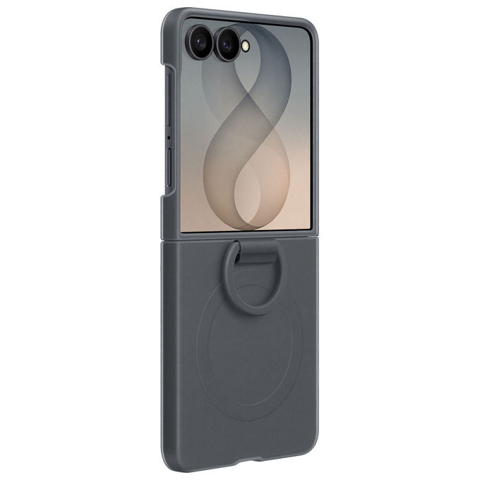 Samsung EF-EF776C Custodia in Silicone con Anello Magnetico per Galaxy Z Flip8 colore Nero