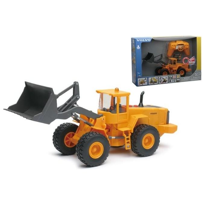 New Ray – Volvo Ruspa Radiocomandata 1:32, Luci e Suoni, Funzioni Interattive, Design Realistico, Giocattolo per Bambini