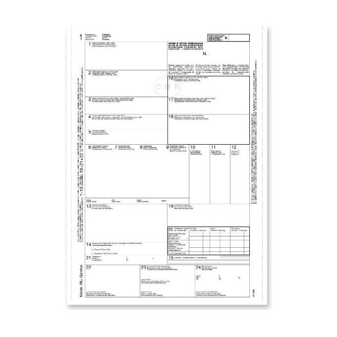 Data Ufficio Confezione 50 Modulo Continuo Lettera Vettura