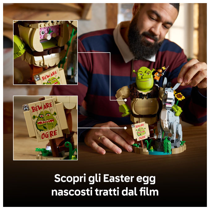 Lego 72423 Kit di Costruzione Shrek Ciuchino e Gatto con gli Stivali 1403 pezzi colore Multicolore