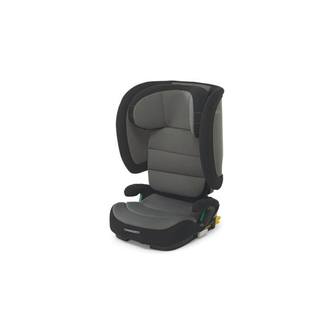 Foppapedretti 8013440208327 Course i-Size Seggiolino Auto 100-150 cm con Protezione Laterale Safe Body Protection e Seduta Reclinabile colore Black