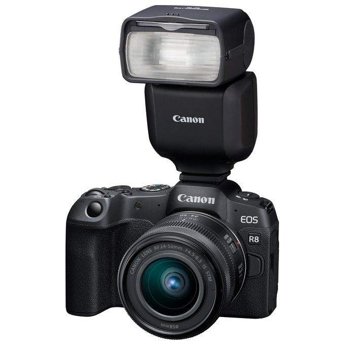 Canon 6579C002 Speedlite EL-10 Flash per Videocamera Numero Guida 40 Wireless Radio fino a 30 m Testa Orientabile 90° Verticale 330° Orizzontale Alimentazione 4 Stilo AA colore Nero