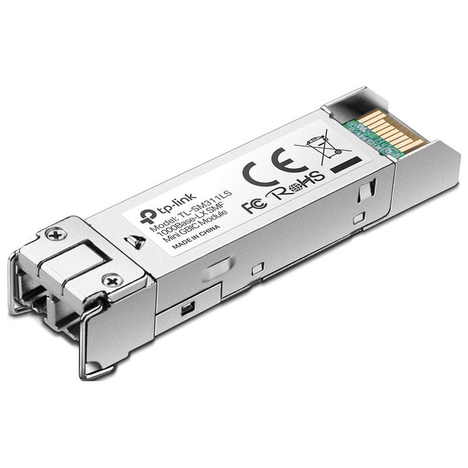 TP-Link SM311LS(8-PACK) Modulo Gigabit SFP Fibra Ottica 1250 Mbit-s Single Mode 1310 nm LC UPC 9-125 µm 10000 m colore Nero