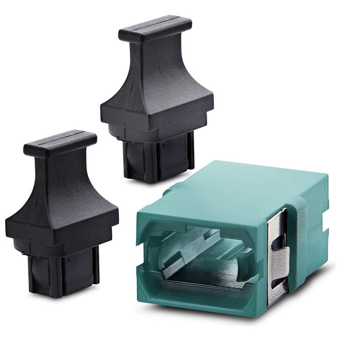StarTech.com MPOSMAPCAQCOUPLER Accoppiatore MPO-MTP per Fibra Multimodale OM3-OM4 Key Up-Key Down APC colore Acqua