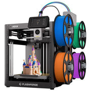 Flashforge AD5X Adventurer Stampante 3D Multicolore Singolo Estrusore Velocita' 600 mm-s Nivellamento Automatico Filamento Automatico Cambio Colore Nero