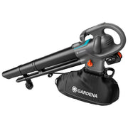Gardena P4A Soffiatore-Aspiratore A Batteria PowerJet Collect 18V 353 km-h 10:1 30 L 96 dB colore Nero Blu Arancione