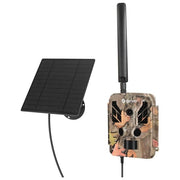 Denver WSL-8050 Solar Wildkamera Fotocamera da esterno 4K UHD 3840x2160 30fps 8 MP CMOS 4G LTE Visione Notturna 32 LED IP67 colore Nero