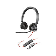 HP POLY Cuffie Stereo Blackwire 3320 con Connettore Usb-c Certificate per Microsoft Teams  Adattatore Usb-c-a