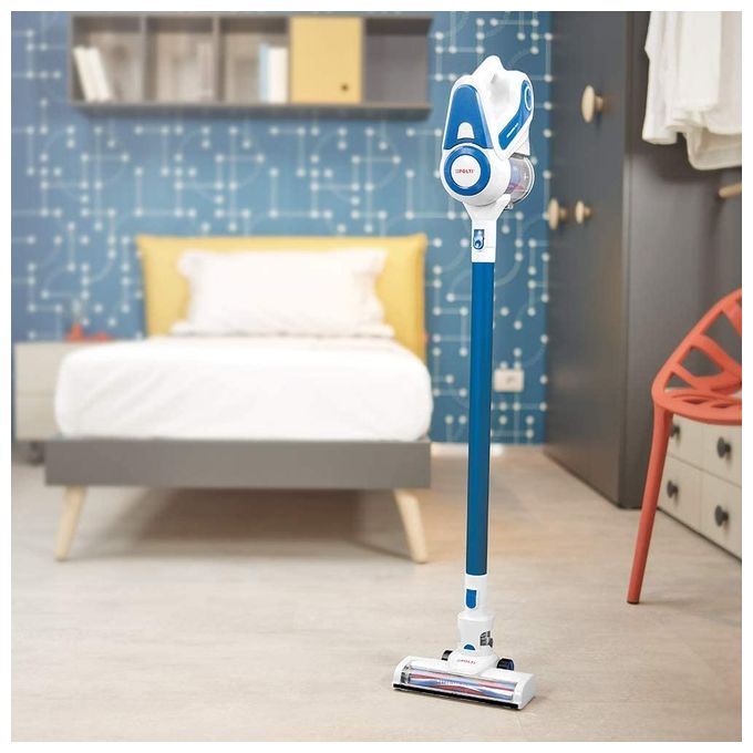 Polti forzaspira slim sr90b plus scopa elettrica ricaricabile senza fili blu e bianco