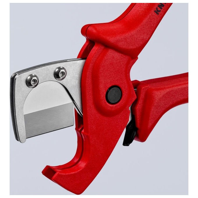 Knipex 90 25 185 Tagliatubi per Tubi in Plastica e Multistrato Diametro Taglio Ø 12 25 mm Lunghezza 185 mm colore Rosso