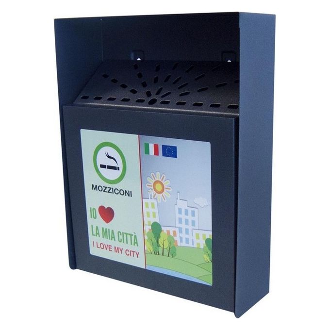 Posacenere Da Muro Con Cestello Estraibile L230 X H300 X P77 Mm