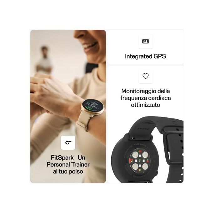 Polar Ignite 2 1.2'' GPS Sport Salute Notifiche Nero S-L