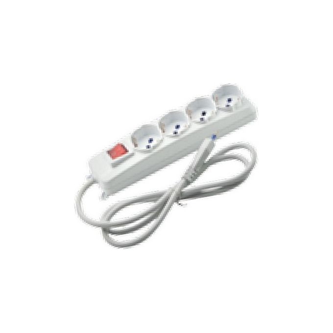 Multipresa 4 Shuko Bianco 8161