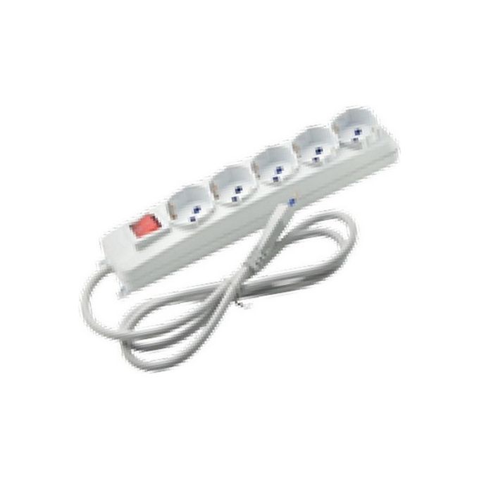 Multipresa 5 Shuko Bianco 8162