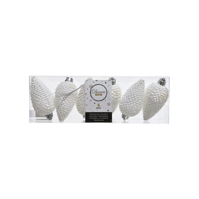 Amicasa Confezioni 6 Pigne White Iris