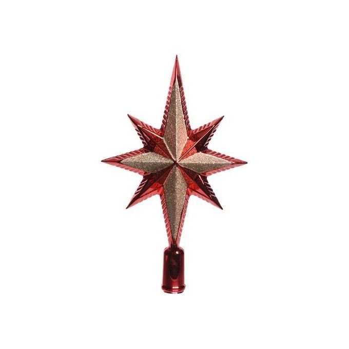 Amicasa Puntale Stella Lusso Red