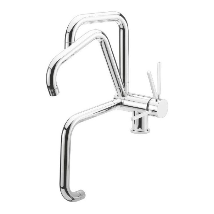 Crolla P 580L CR Miscelatore Cucina monocomando Cromato sottofinestra PURO WINDOW