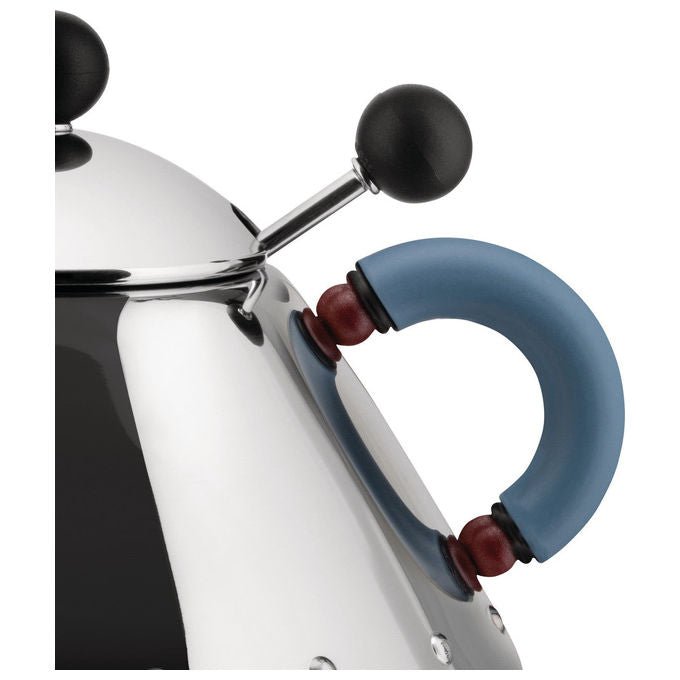Alessi 9097B Zuccheriera con Cucchiaino in Acciaio Inossidabile 18-10 e Resina Termoplastica Capacita' 20 cl Altezza 8 cm Diametro 10.5 cm colore Nero