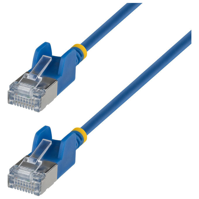 StarTech.com N6APATSTP34BLS15CM Cavo Ethernet CAT6a Ultra Sottile 0,15 m RJ-45 U-FTP 34 AWG 10000 Mbit-s colore Blu