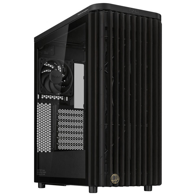 Asus 90DC00M0-B39000 ProArt PA401 Tower Case ATX con pannello laterale in vetro temperato e materiale in legno di frassino colore Nero