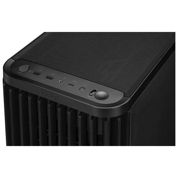 Asus 90DC00M0-B39000 ProArt PA401 Tower Case ATX con pannello laterale in vetro temperato e materiale in legno di frassino colore Nero