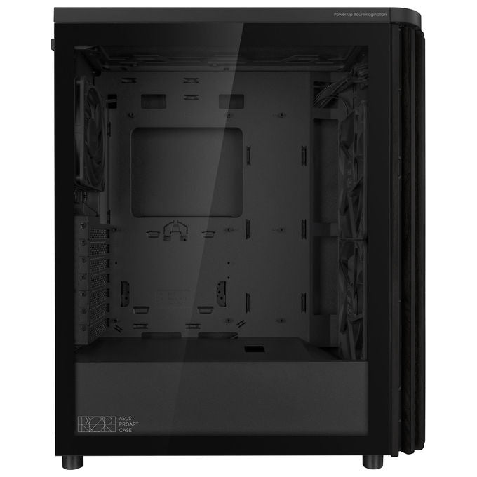 Asus 90DC00M0-B39000 ProArt PA401 Tower Case ATX con pannello laterale in vetro temperato e materiale in legno di frassino colore Nero