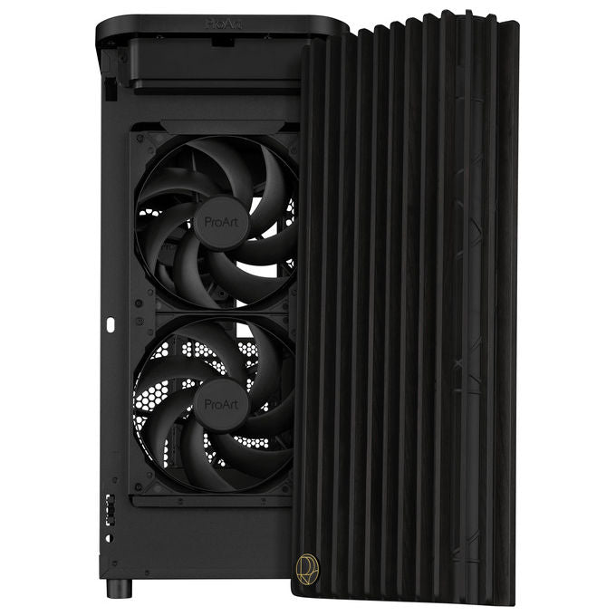 Asus 90DC00M0-B39010 ProArt PA401 Case PC Tower con Pannello Frontale in Legno di Frassino FSC Ventole Preinstallate 2x 160 mm e 1x 120 mm Supporto Radiatore fino a 240 mm PWM Alimentazione Non Inclusa colore Nero