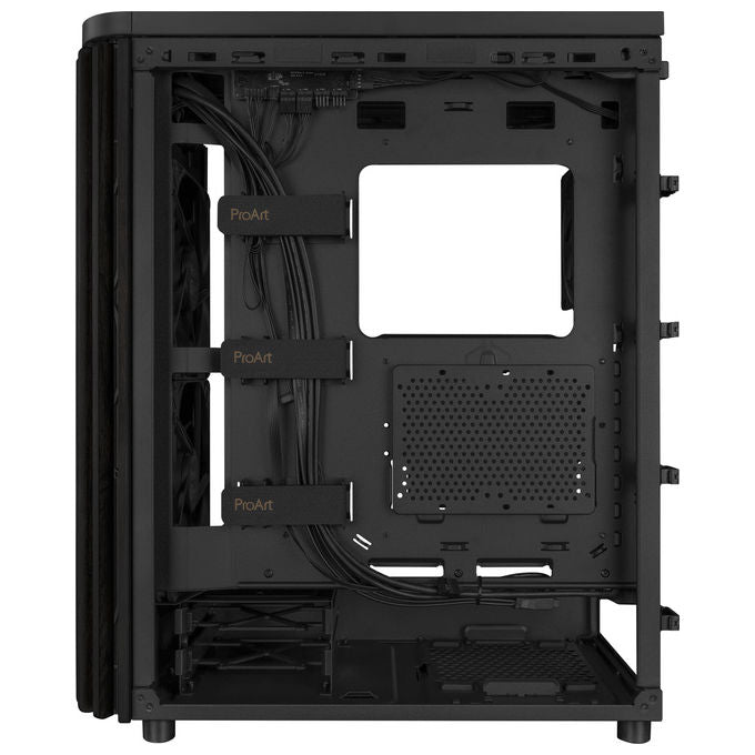 Asus 90DC00M0-B39010 ProArt PA401 Case PC Tower con Pannello Frontale in Legno di Frassino FSC Ventole Preinstallate 2x 160 mm e 1x 120 mm Supporto Radiatore fino a 240 mm PWM Alimentazione Non Inclusa colore Nero