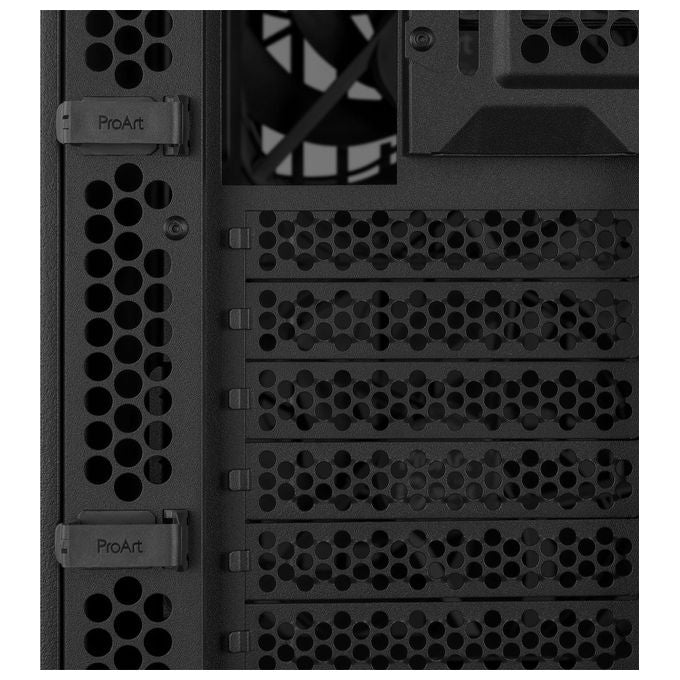 Asus 90DC00M0-B39010 ProArt PA401 Case PC Tower con Pannello Frontale in Legno di Frassino FSC Ventole Preinstallate 2x 160 mm e 1x 120 mm Supporto Radiatore fino a 240 mm PWM Alimentazione Non Inclusa colore Nero