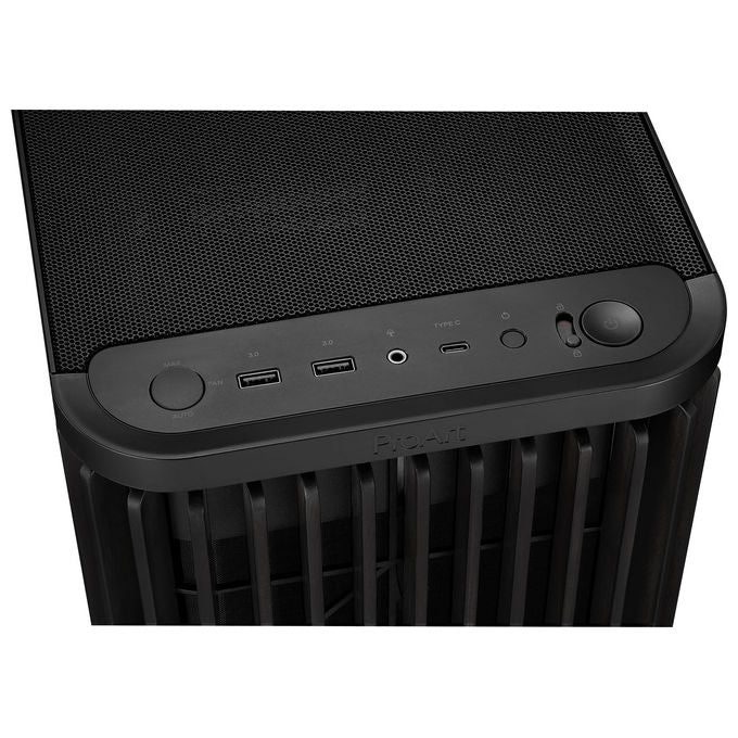 Asus 90DC00M0-B39010 ProArt PA401 Case PC Tower con Pannello Frontale in Legno di Frassino FSC Ventole Preinstallate 2x 160 mm e 1x 120 mm Supporto Radiatore fino a 240 mm PWM Alimentazione Non Inclusa colore Nero