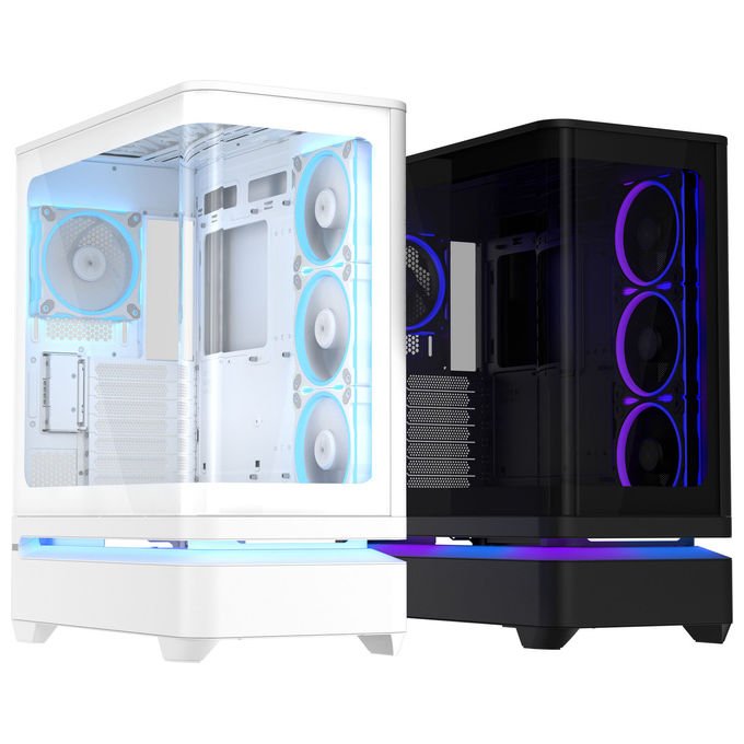 Asus 90DC0113-B19000 PRIME AP304 TG ARGB Case PC Middle-tower con pannello in vetro temprato e 4 ventole ARGB 120 mm colore Bianco