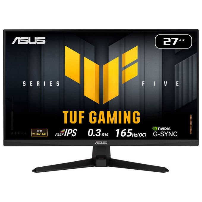 Asus 90LM0CJ1-B01171 TUF Gaming Monitor 27'' QHD 2560 x 1440 Pixel IPS 165 Hz HDR10 colore Nero