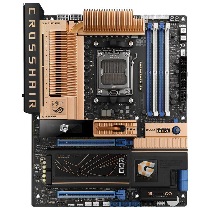 Asus 90MB1PP0-M0EAY0 ROG Crosshair 2006 Scheda Madre AMD X870E AM5 ATX DDR5 5x M.2 PCIe 5.0 Wi-Fi 7 LAN 10G