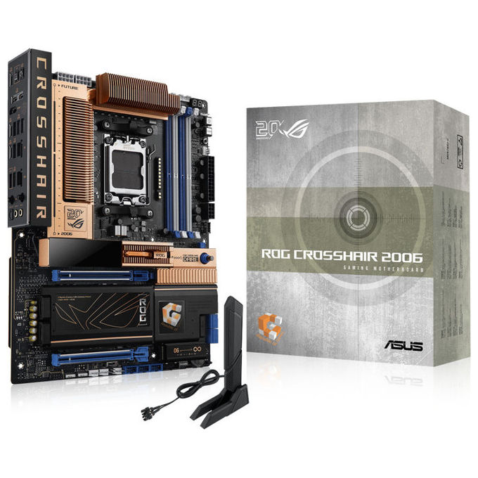 Asus 90MB1PP0-M0EAY0 ROG Crosshair 2006 Scheda Madre AMD X870E AM5 ATX DDR5 5x M.2 PCIe 5.0 Wi-Fi 7 LAN 10G