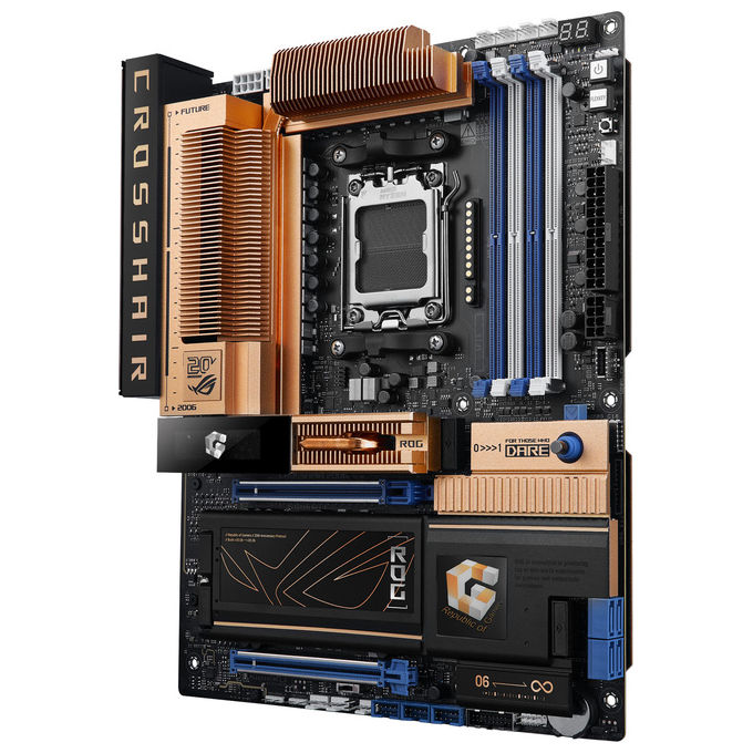 Asus 90MB1PP0-M0EAY0 ROG Crosshair 2006 Scheda Madre AMD X870E AM5 ATX DDR5 5x M.2 PCIe 5.0 Wi-Fi 7 LAN 10G