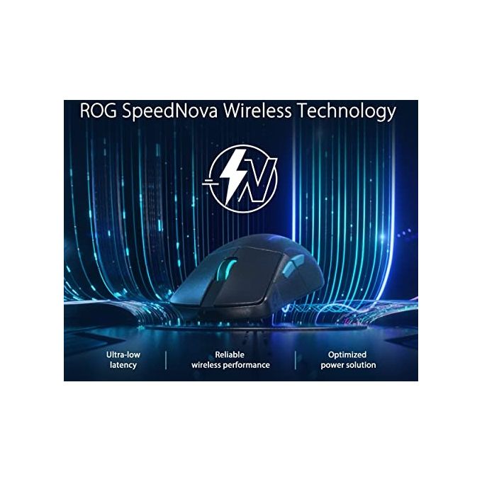 ASUS ROG Harpe Ace Aim Lab Edition Mouse Gaming, Super Leggero, 36000 dpi, Wireless 2.4 GHz, Bluetooth, Bassa Latenza, USB, Batteria a Lunga Durata, Illuminazione RGB Aura Sync