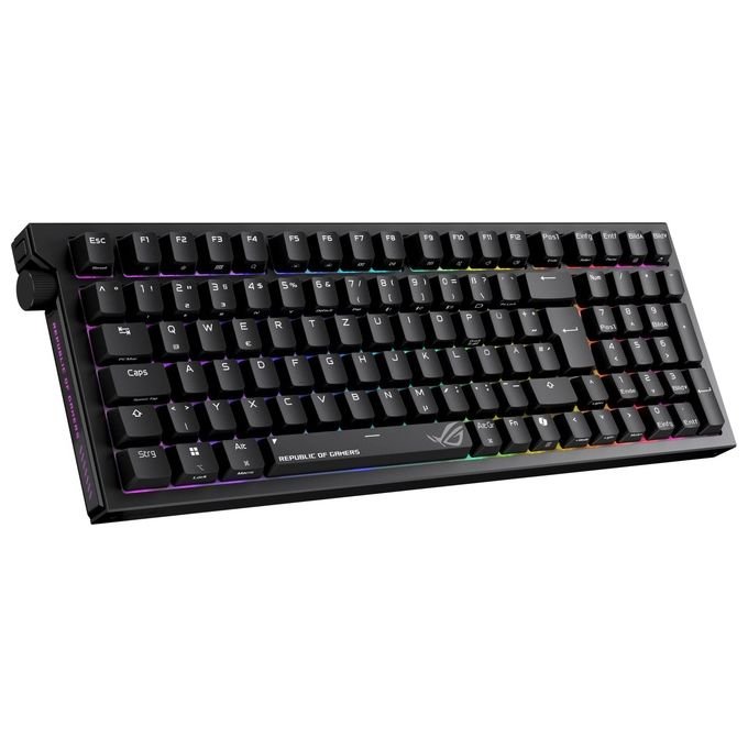 Asus 90MP04IF-BKIA03 ROG Strix Morph 96 Tastiera Gaming Wireless Meccanica Switch NX V2 Hot-Swap RGB Layout Italiano colore Nero