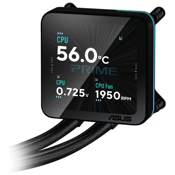 Asus 90RC01Q1-B0EAY0 PRIME LC II Water Cooler CPU 360mm con Display LCD 3.95'' e Illuminazione ARGB colore Nero