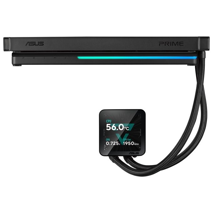 Asus 90RC01Q1-B0EAY0 PRIME LC II Water Cooler CPU 360mm con Display LCD 3.95'' e Illuminazione ARGB colore Nero