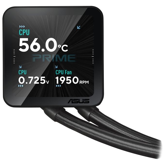 Asus 90RC01Q1-B0EAY0 PRIME LC II Water Cooler CPU 360mm con Display LCD 3.95'' e Illuminazione ARGB colore Nero