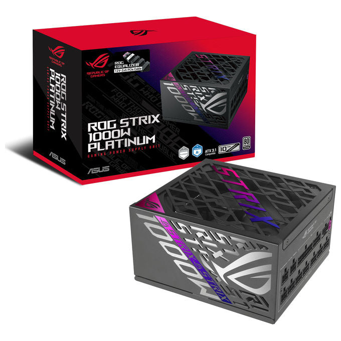 Asus 90YE00W7-B0NA00 ROG-STRIX-1000P-GAMING-E Alimentatore per computer 1000 W 80 PLUS Platinum colore Nero
