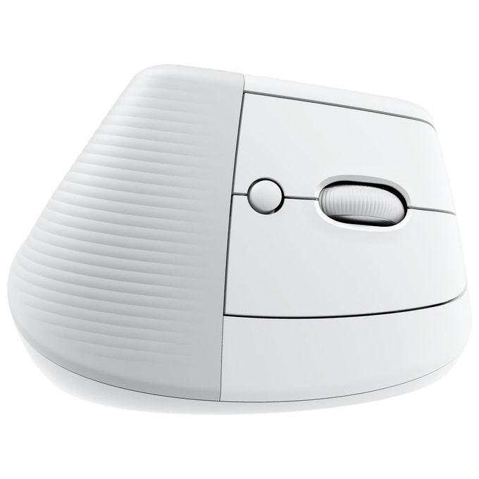 Logitech 910-006496 Lift Mysz Biurowa Prawor?czna RF Wireless Bluetooth 4000 DPI Przyciski Dostosowalne Klikanie Ciche Kolor Bia?y