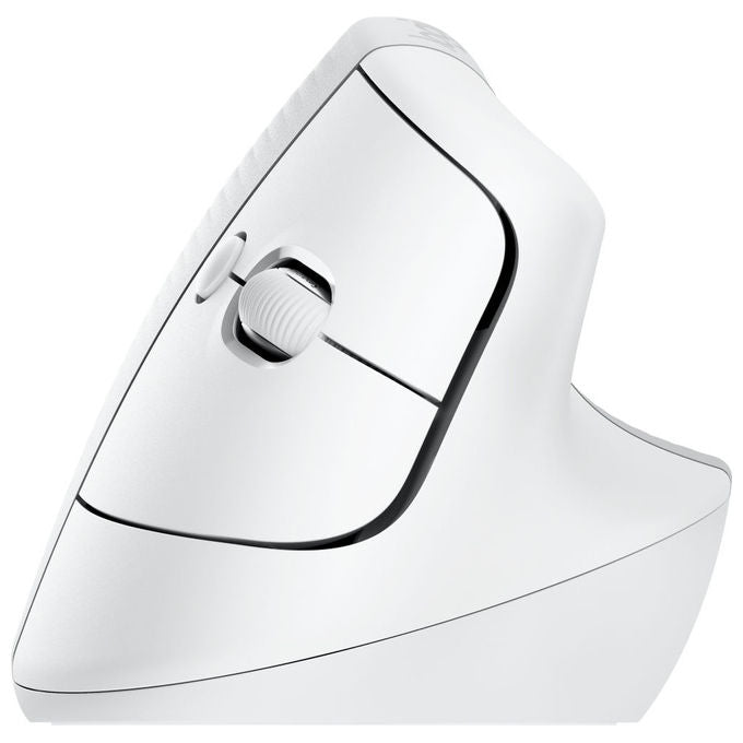 Logitech 910-006496 Lift Mysz Biurowa Prawor?czna RF Wireless Bluetooth 4000 DPI Przyciski Dostosowalne Klikanie Ciche Kolor Bia?y