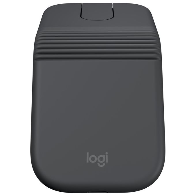 Logitech 910-007604 Mobi Fold Mouse Viaggio Ambidestro RF Wireless + Bluetooth 4000 DPI Touch Grafite
